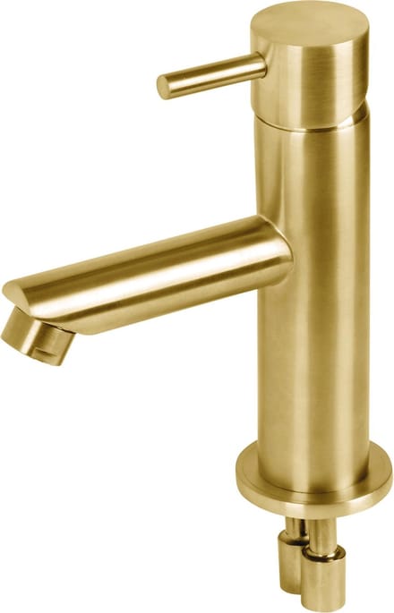Differnz Wastafelkraan Recht - Mengkraan - Koud en Warm - Toiletkraan - Goud