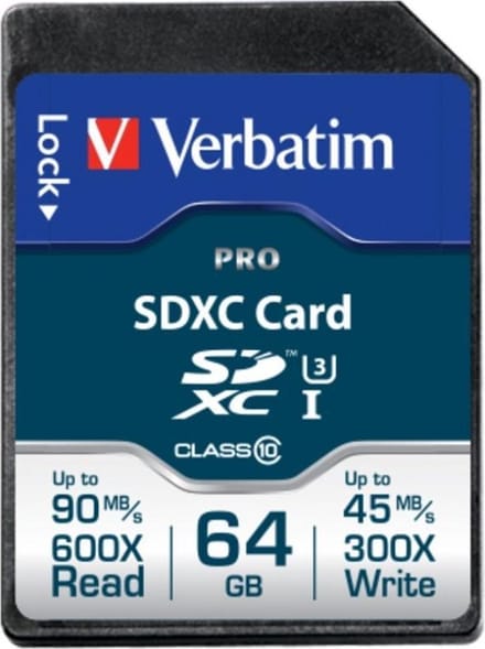 Verbatim SDXC UHS-3 geheugenkaart / 64GB