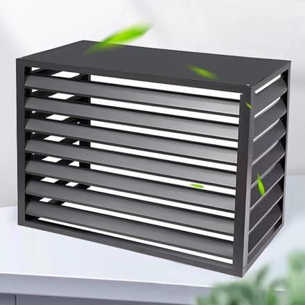 Decoratief Hek voor Buitenunit Airco en Warmtepomp - Aluminium Privacy Scherm
