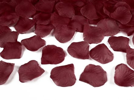 Partydeco - Luxe rozenblaadjes Bordeauxrood 500 stuks