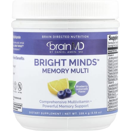 Bright Minds™ Memory Multi, Bosbessenlimonade, 158,4G(5.59Oz)