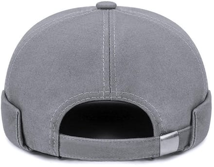 Dailygoods- Dockermuts Grijs - Verstelbaar - Katoen - Retrostijl - Schedelcap - Duurzaam - Beanie