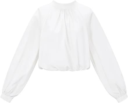 Blouse open rug wit - Maat L