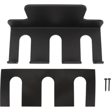 Wandgemonteerde Halterhouder Zware Uitvoering Koolstofstaal Verticale Hangende Halter Opbergrek voor Thuis black