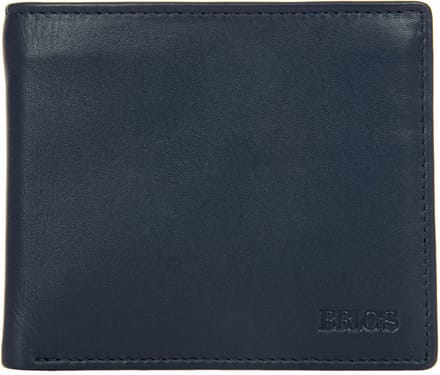 BRIC'S Leren Portemonnee Bernina Wallet Ocean Blue Donkerblauw