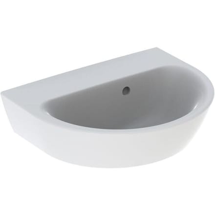 Geberit Renova hand wash basin 45 x 36 cm without tap hole with overflow 500.495.01.1
