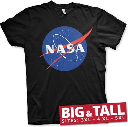 NASA Insignia Big & Tall T-shirt Zwart