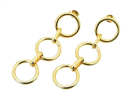 Montebello Oorbellen Bomai Gold - 316L Staal - ∅18mm - 66mm