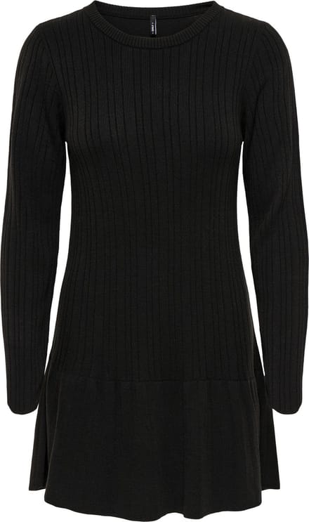 ONLY - ONLTESSIE LS RIB FLARED DRESS AT KNT - Dames - Mini jurken