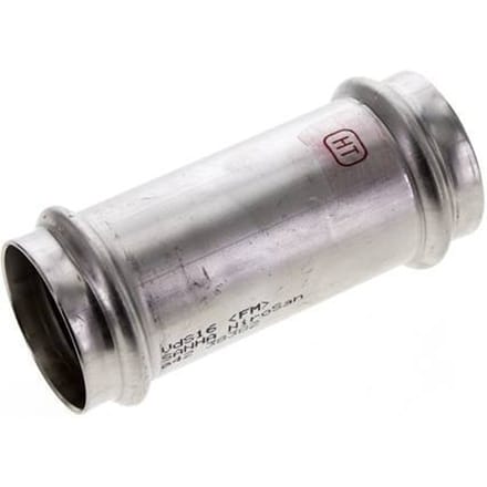 Perskoppeling - 42mm Persmof - RVS Lang
