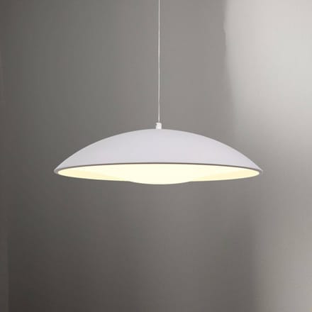 Schöner Wohnen LED hanglamp LENTE, wit, Ø 40 cm, metaal, Switchdim