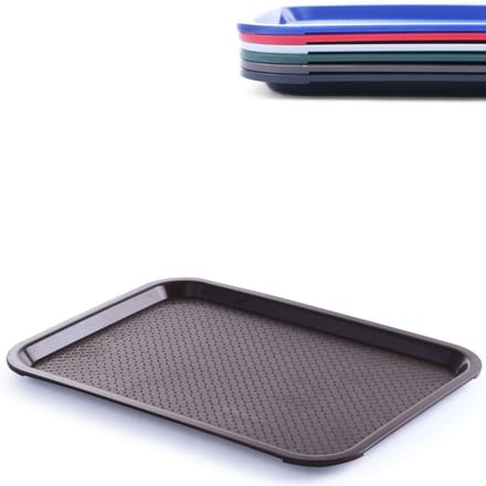 HENDI Medium fastfood dienblad – polypropyleen – bruin – 305x415x20 mm