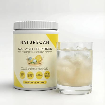 Naturecan Collageen Poeder - Citroen - 600 g - Gehydrolyseerd Rundercollageen - Met Vitamine C - VERISOL®