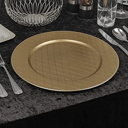 33cm Kerst Diner Oplader Platen - Herbruikbare Placemats voor Eettafel Decoratie