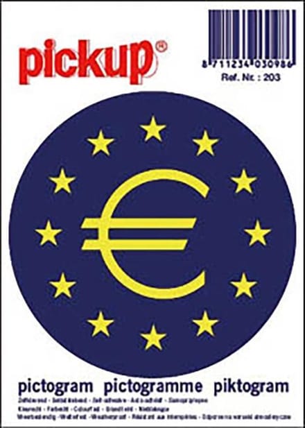 Pickup Pictogram 10x10 cm - Euroteken rond diameter