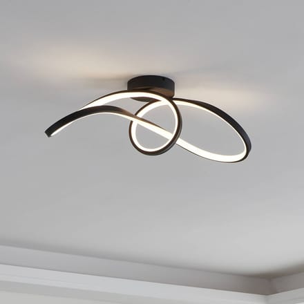 EGLO connect.z Calarossa-Z Smart Plafondlamp - LED - 70.5 cm - Zwart|Wit - Instelbaar RGB & wit licht - Dimbaar - Zigbee