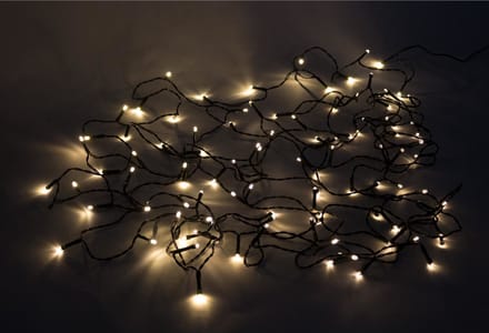 Benson LED lichtsnoer - warm wit - 100 LED's - 11,2 meter - IP44 - binnen en buiten
