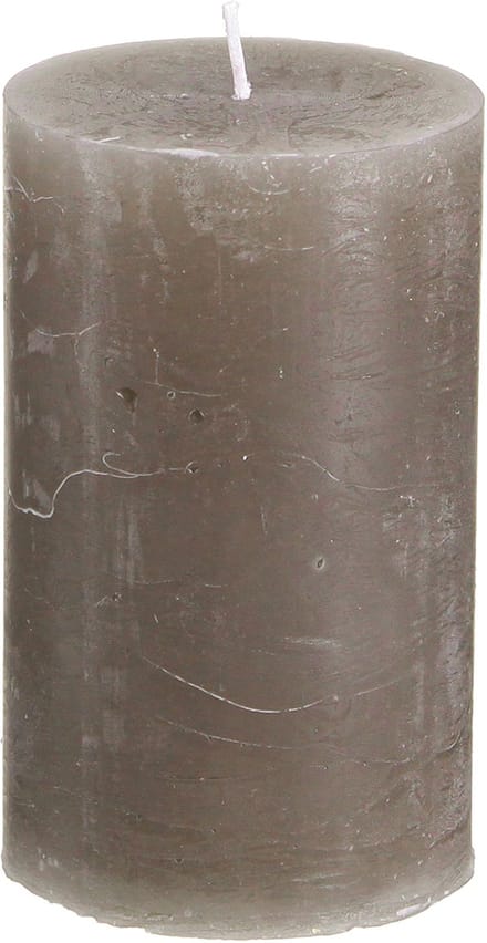 Effen pilaarkaarsen, bruine kaarsen, 60x100mm, set van 4, herfstdecora