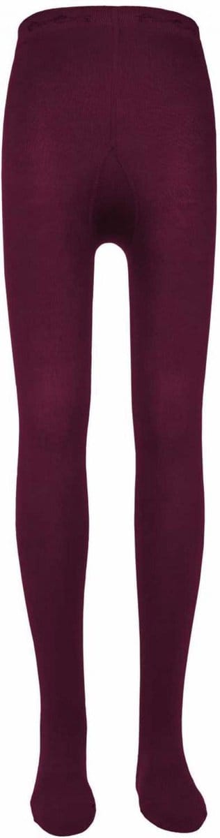 Kindermaillot effen Wijnrood/Bruin-152/164