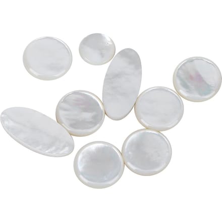 9 stuks Saxofoon Knop Set Witte Kleur Sax Sleutel Knop Muziekinstrument Accessoires white
