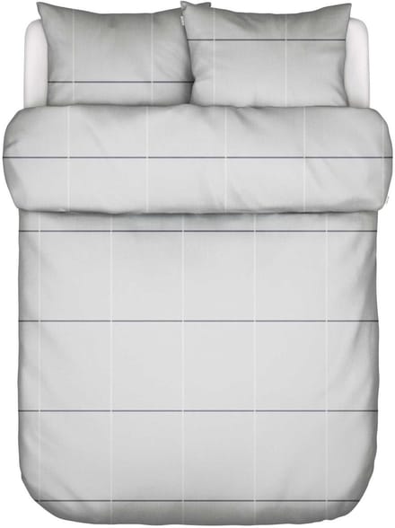 Marc O'Polo Suvie Dekbedovertrek Biologisch Katoenperkal Grey mist - Lits-Jumeaux - 240x200/220 cm