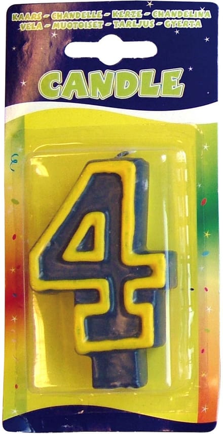 Folat BV Birthday candles Fun - 4 years