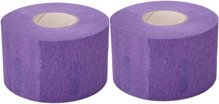 Wegwerp Nekstrips - Papieren Wikkels - Bescherming Kapper - Rekbaar Materiaal - 2 Rollen - Paars