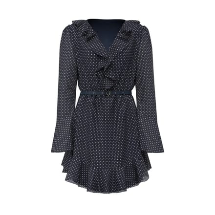 mini-jurk met ruches