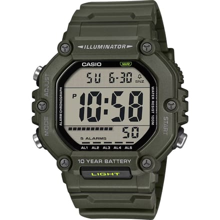 Casio Casio Collection AE-1600HX-3AVEF Horloge - Kunststof - Groen - Ø 46.5 mm