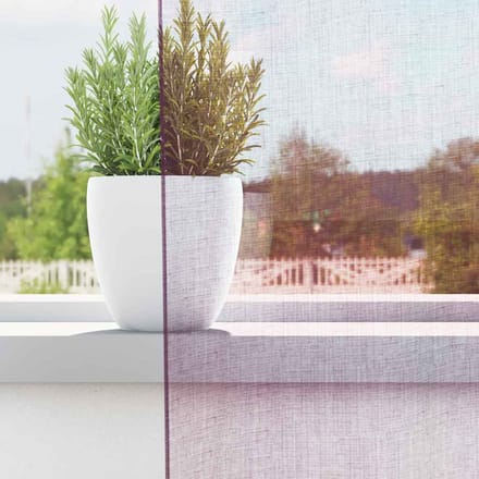 vidaXL - Gordijnen - met - lussen - 2 - st - paars - 140x140 - cm