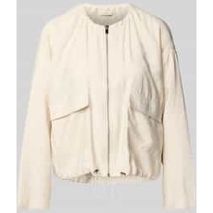 Blouson met extra brede schouders en klepzakken