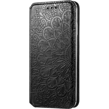 Mocaa iPhone 12 Pro Max Magnetic Mandala Wallet Zwart