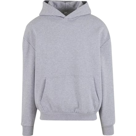 Build Your Brand - Ultra Heavy Oversized Hoodie - Heather Grey maat L