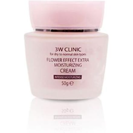 3W CLINIC Flower Effect Extra Hydraterende Crème 50g (3 Opties) #1pcs white