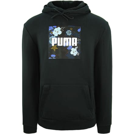 Puma Graphic Logo Pullover Lange Mouw Zwart Heren Hoodie 596726 01