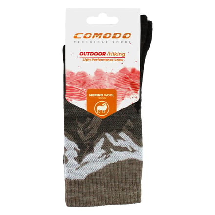 Heren Lichte Merino Wol Sokken - Comodo - Ademend voor Trekking en Wandelen