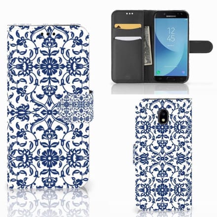 Samsung Galaxy A30 Hoesje Flower Blue