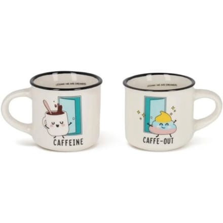 Legami set van twee koffiemokken - poo