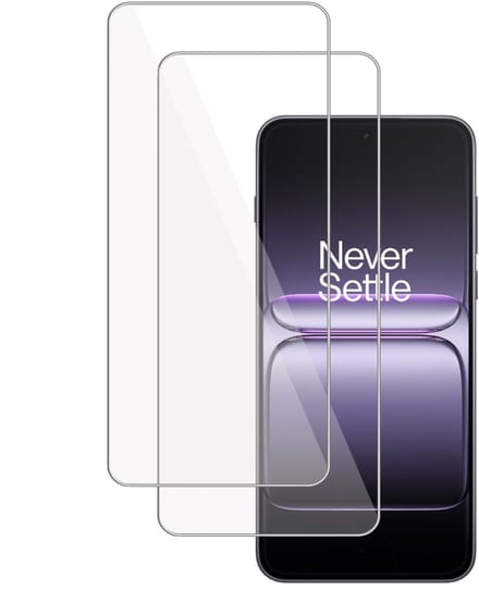 2x TechNow Screenprotector geschikt voor OnePlus Nord 5 Screenprotector - Gehard Glas - Rounded - Proteqt+