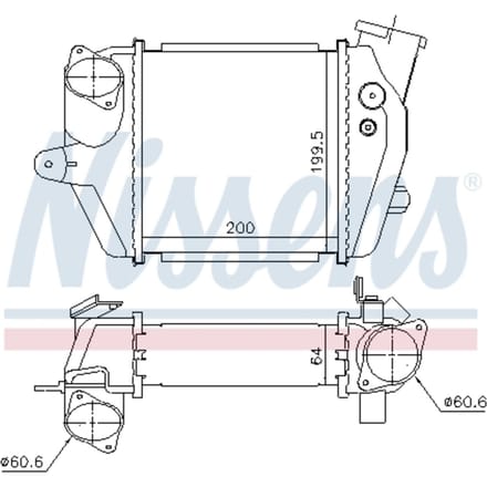 Intercooler NISSENS 96032