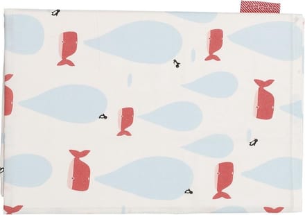 Pericles Bedomtrek Oceaan Katoen 180 X 135 Cm Wit/blauw/rood
