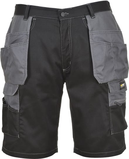 Portwest Granite Holster Korte Broek KS18 - Zwart/Grijs - S