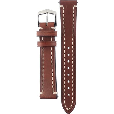 Hirsh Horlogeband Liberty Bruin - Leer - 18mm