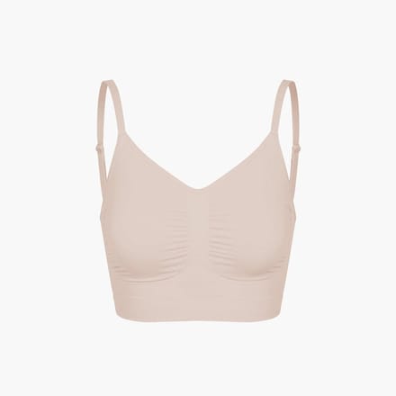 cfab - Comfort Bralette - Beige, Large - BH Zonder Beugel Voorgevormd - Ondergoed - Naadlos
