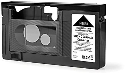VHS-C naar VHS Converter - Plug en Play - Zwart