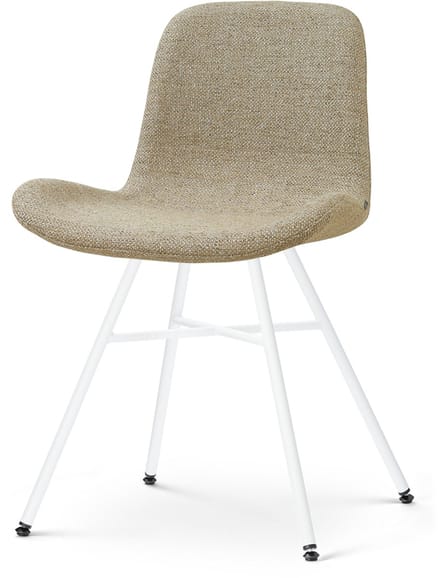 Nolon Noa-Fé Eetkamerstoel taupe melange - wit onderstel