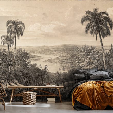 Fotobehang - Jungle - Schilderij - Vliesbehang - (368 x 254 cm)
