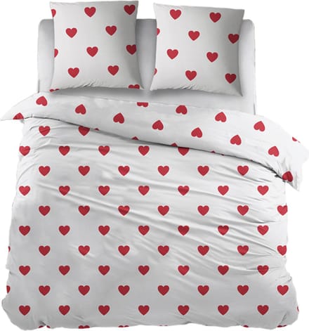 Snoozing Evi Dekbedovertrek - Extra breed - 260x200/220 cm - Rood