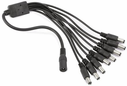 DC-verdeelkabel, 8-voudig, 5,5/2,1 mm, lengte 35 cm
