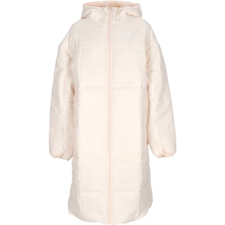 Dames lang donsjack W Thermic Classic Parka Guava Ice/wit